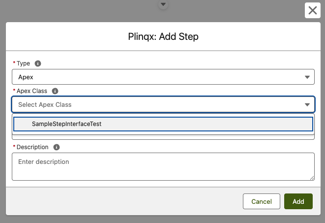 Apex Class Selection Dropdown